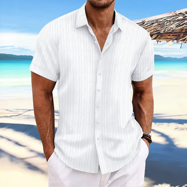 Chemise légère en lin respirant coupe élégante homme – Pont-Neuf