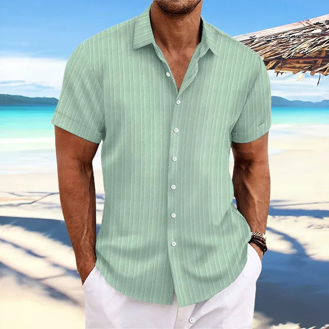 Chemise légère en lin respirant coupe élégante homme – Pont-Neuf