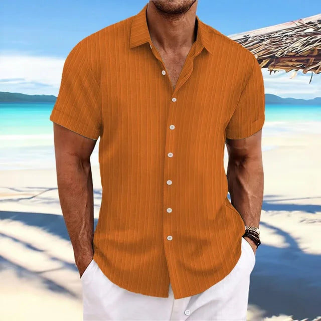 Chemise légère en lin respirant coupe élégante homme – Pont-Neuf
