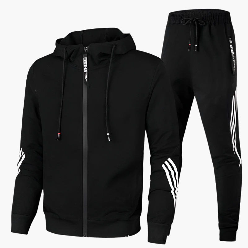 Ensemble de sport veste zippée à capuche et pantalon homme – Morey
