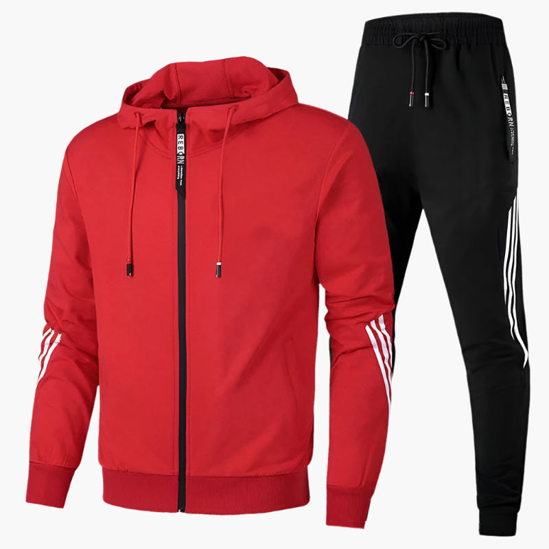 Ensemble de sport veste zippée à capuche et pantalon homme – Morey