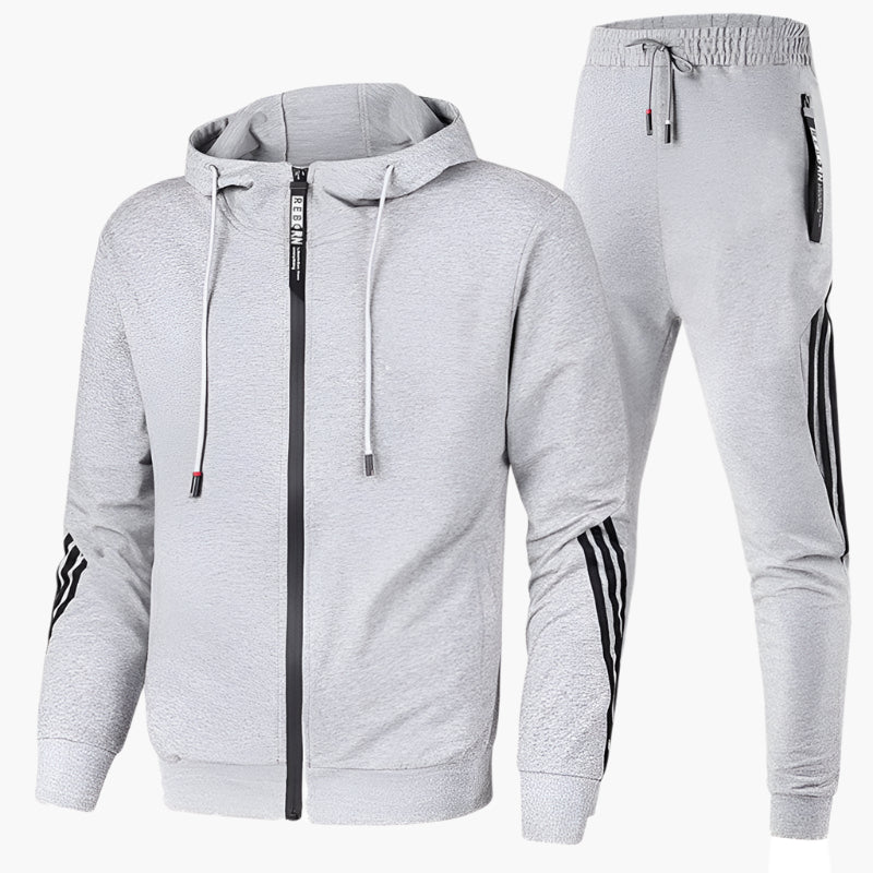 Ensemble de sport veste zippée à capuche et pantalon homme – Morey