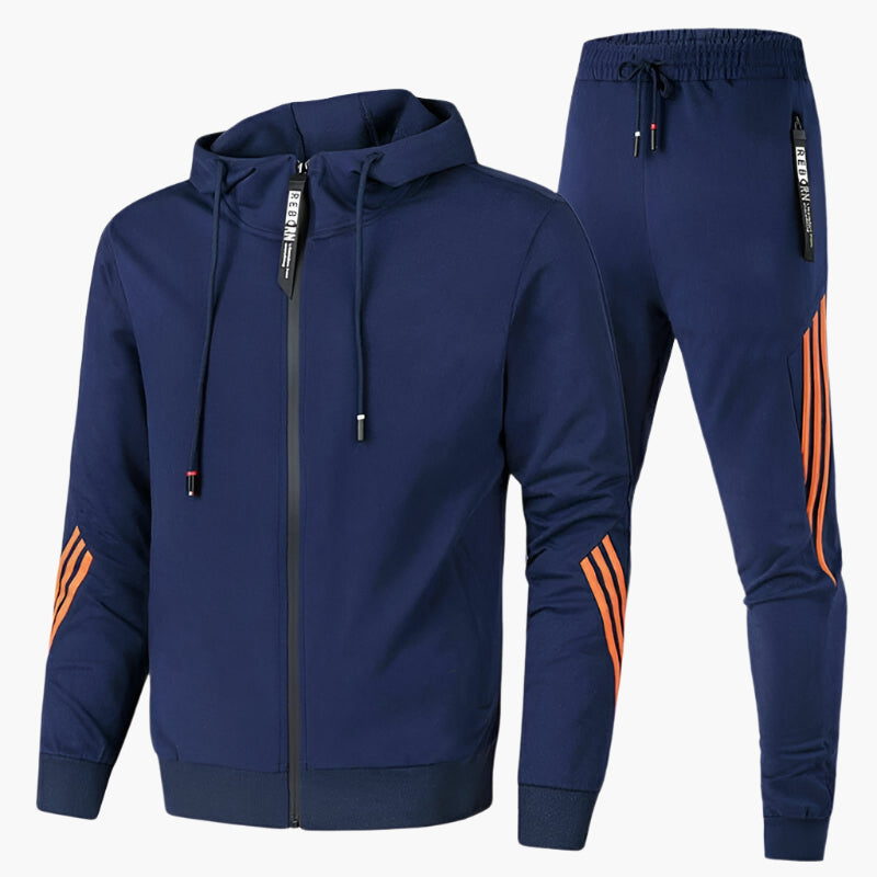 Ensemble de sport veste zippée à capuche et pantalon homme – Morey