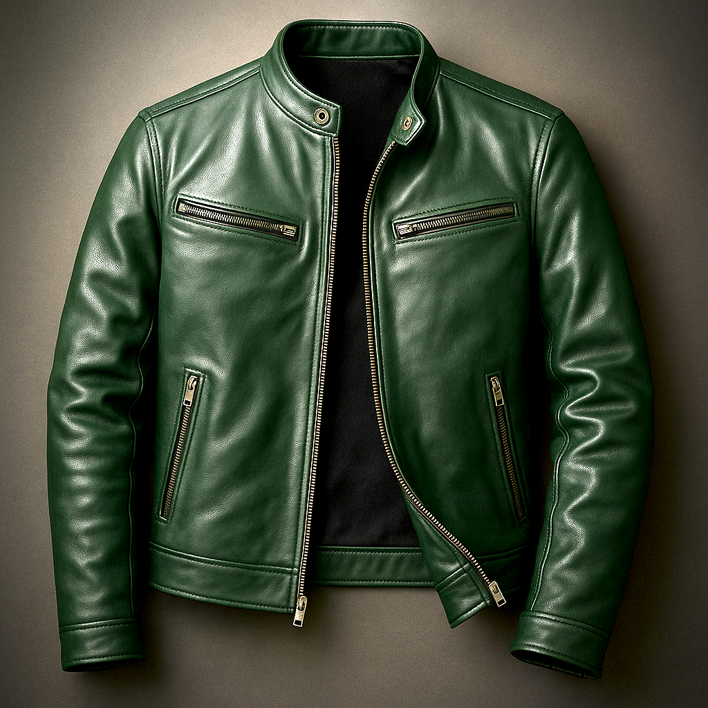 Blouson bomber en cuir vieilli à patine vintage homme – Auteuil