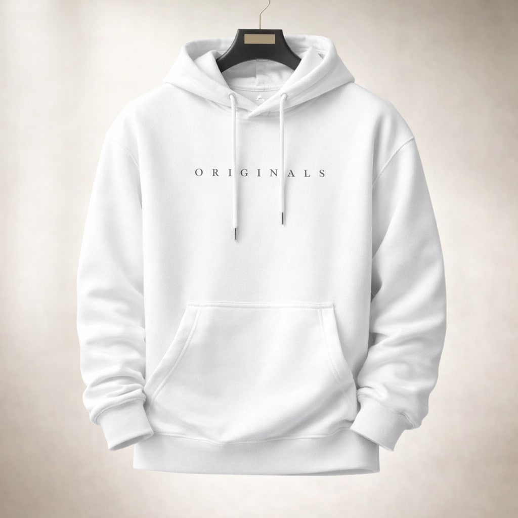 Sweat à capuche coupe droite