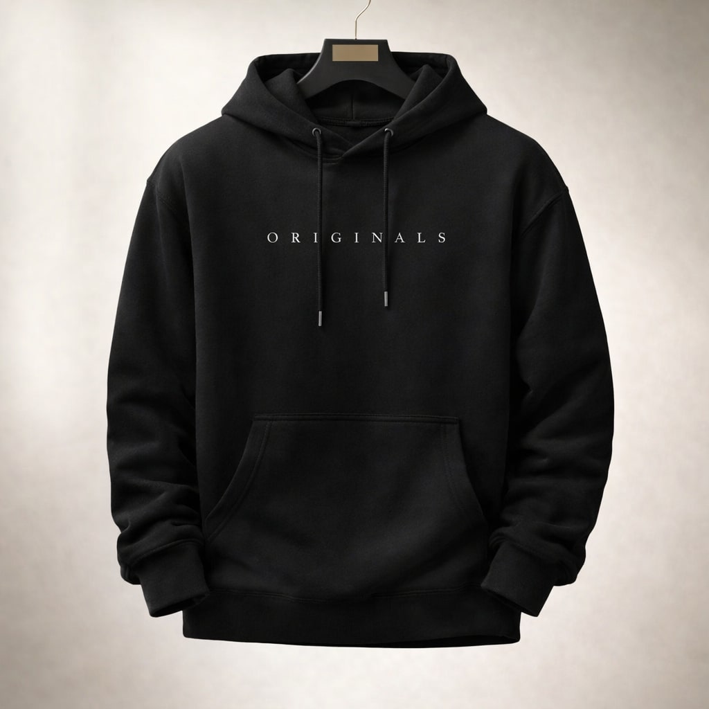 Sweat à capuche coupe droite
