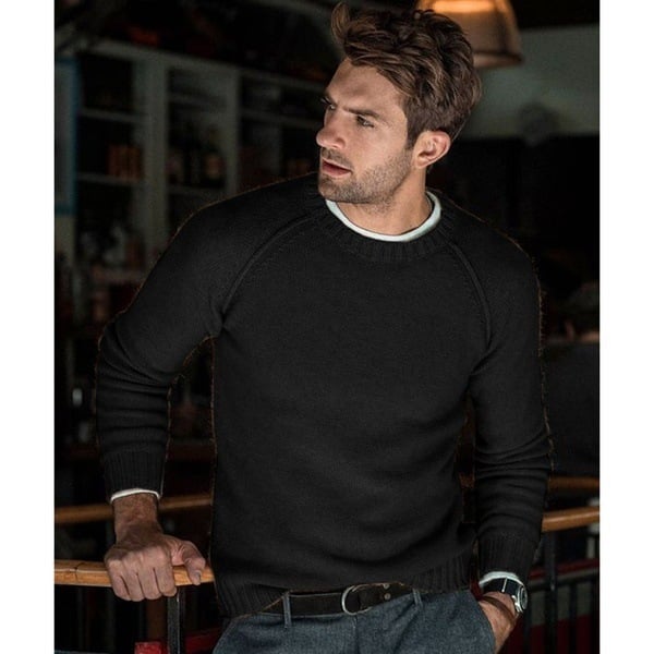 Pull en tricot doux décontracté pour le quotidien homme – Montgenèvre