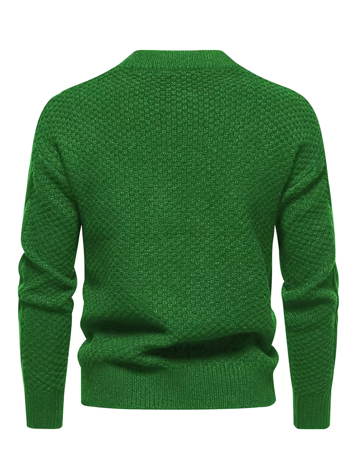 Pull col rond maille torsadée bleu ciel