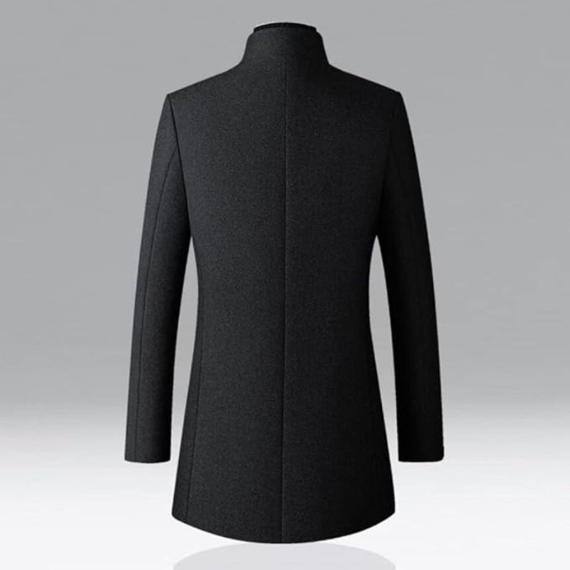 Manteau long d'hiver coupe structurée au style intemporel homme – Presbourg