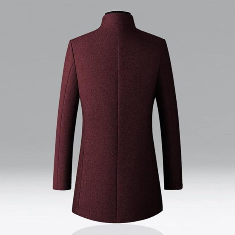 Manteau long d'hiver coupe structurée au style intemporel homme – Presbourg