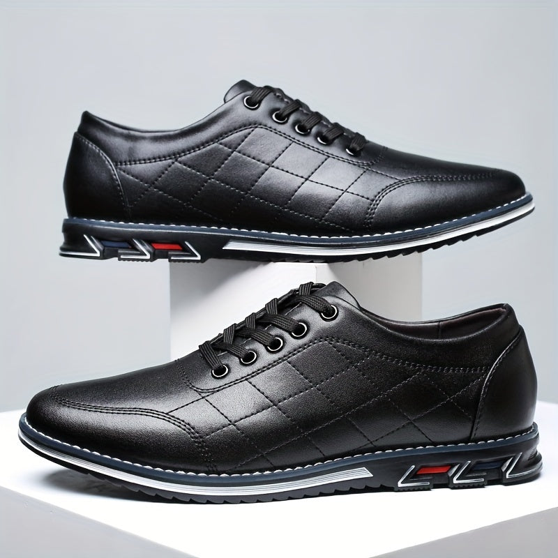 Baskets matelassées motif losange lacets allure sobre homme – Druyes