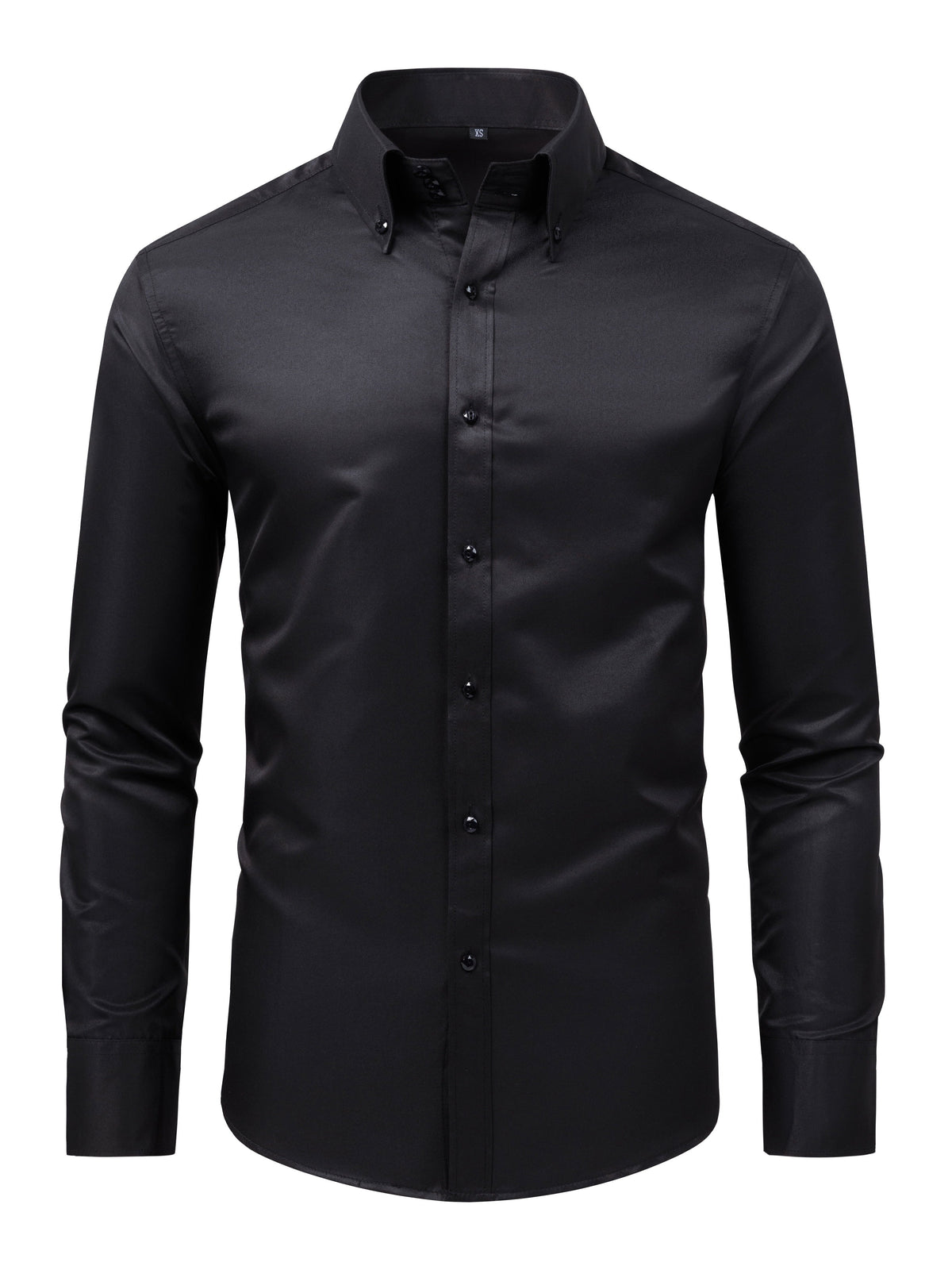 Chemise habillée unie à boutons décoratifs