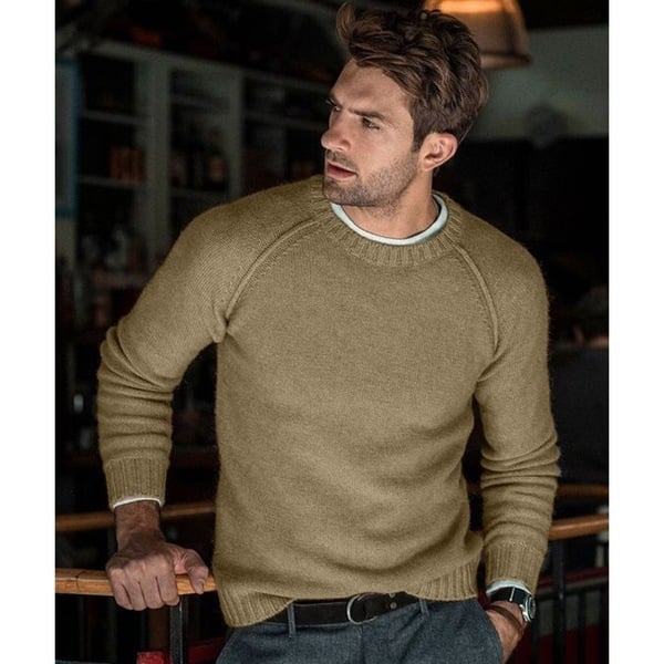 Pull en tricot doux décontracté pour le quotidien homme – Montgenèvre