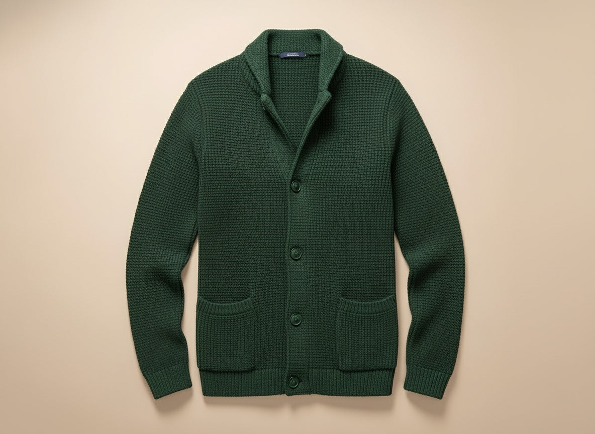 Cardigan en grosse maille à boutons