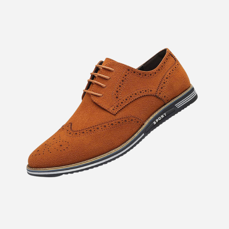 Chaussures à lacets aspect daim semelle sport