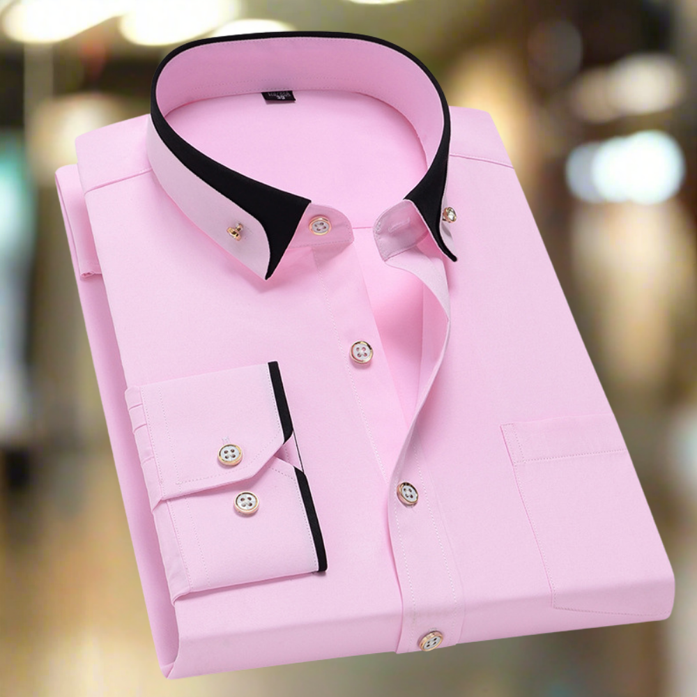 Chemise col boutonné à finitions contrastées