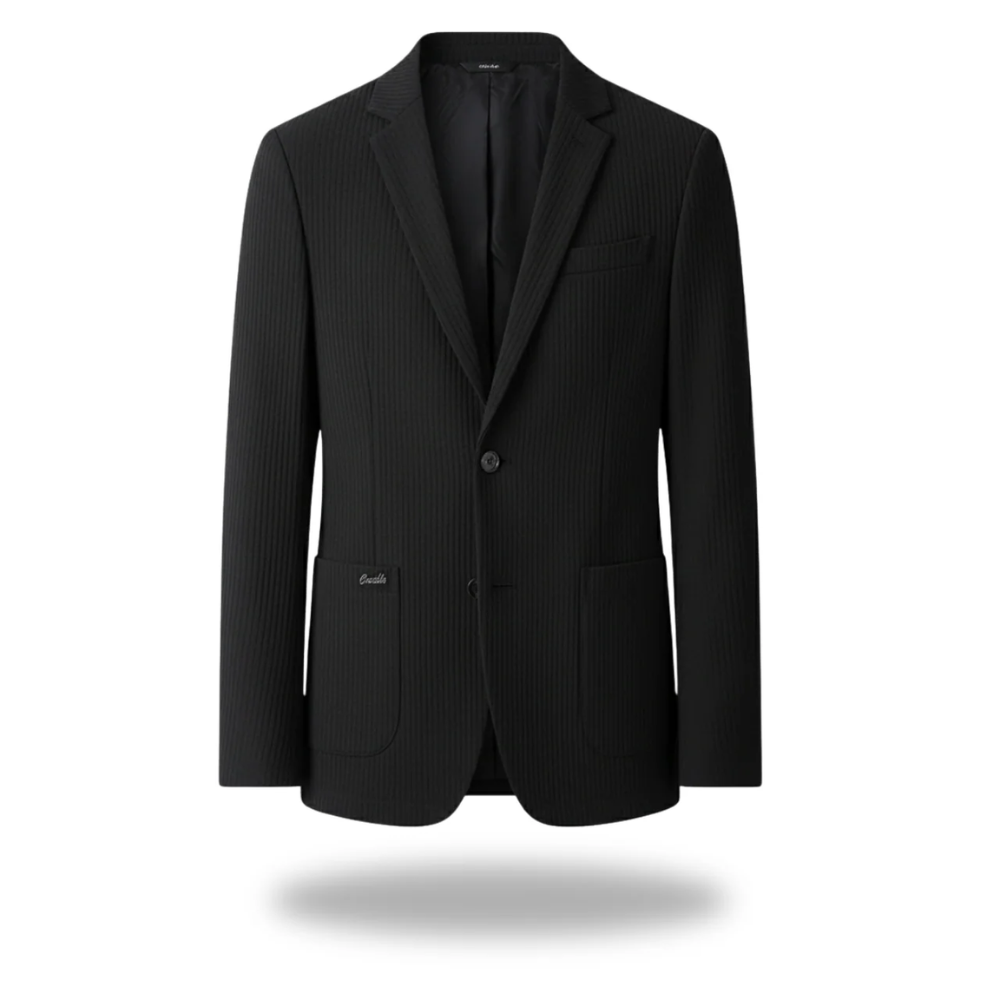 Blazer maille gaufrée deux boutons