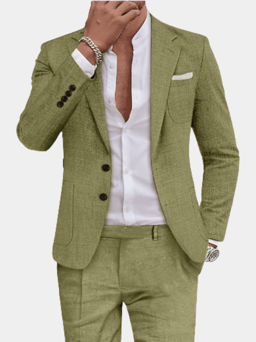 Costume d'été complet veste et pantalon à la finition soignée homme – Forcalquier