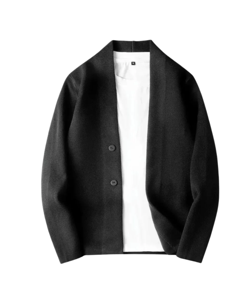 Blazer structuré en coton mélangé