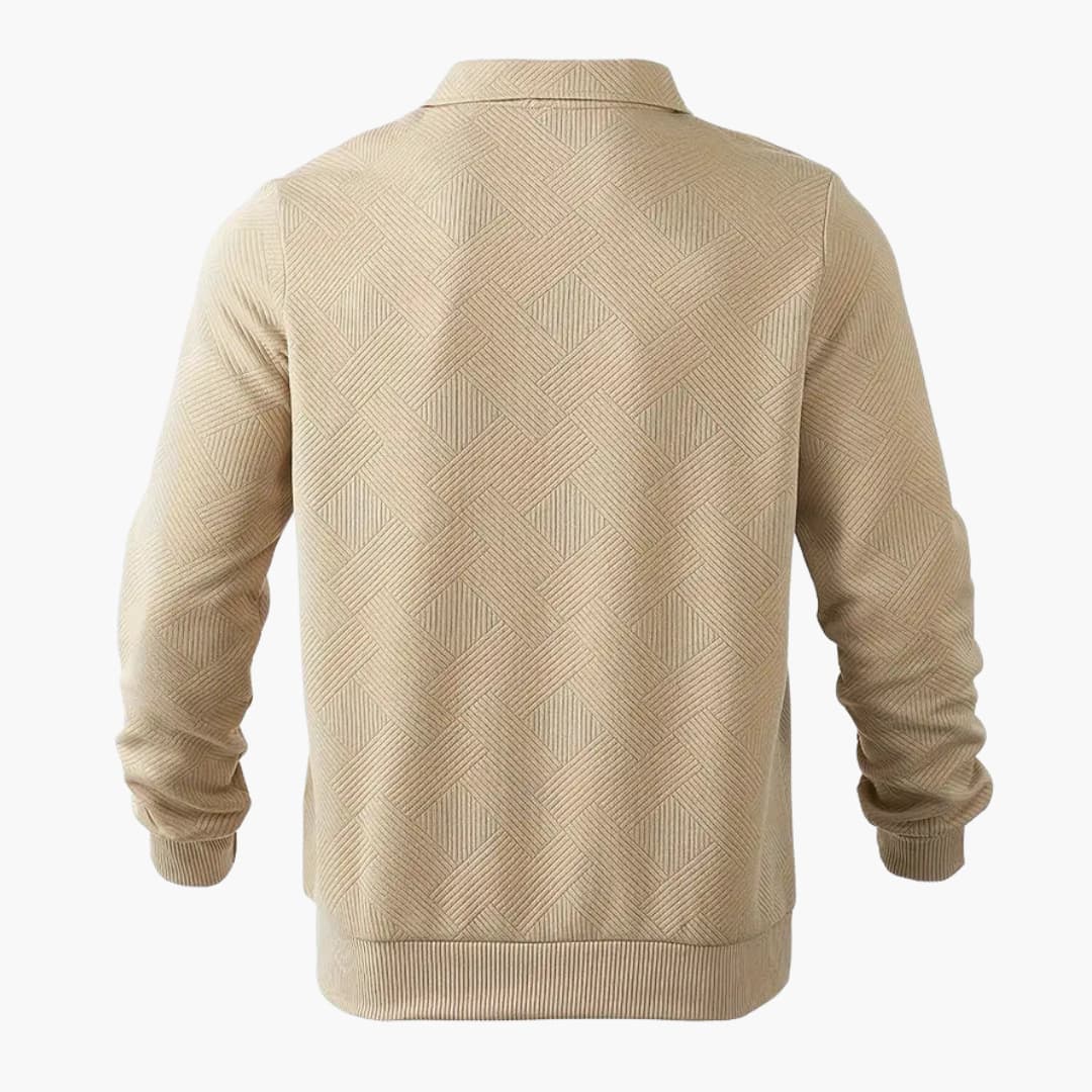 Pull en maille à motif géométrique