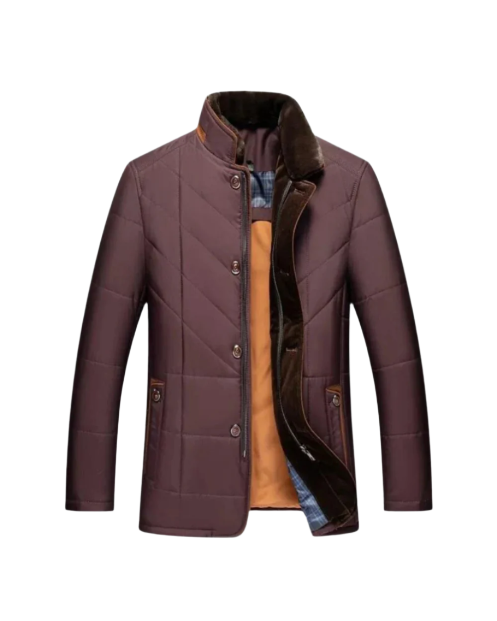 Veste matelassée à col montant