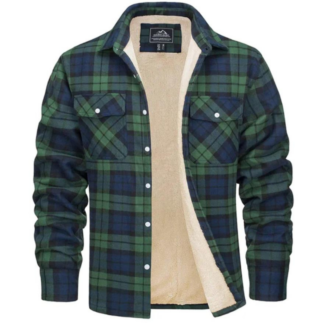 Veste à carreaux classique et décontractée pour les journées fraîches homme – Cézembre