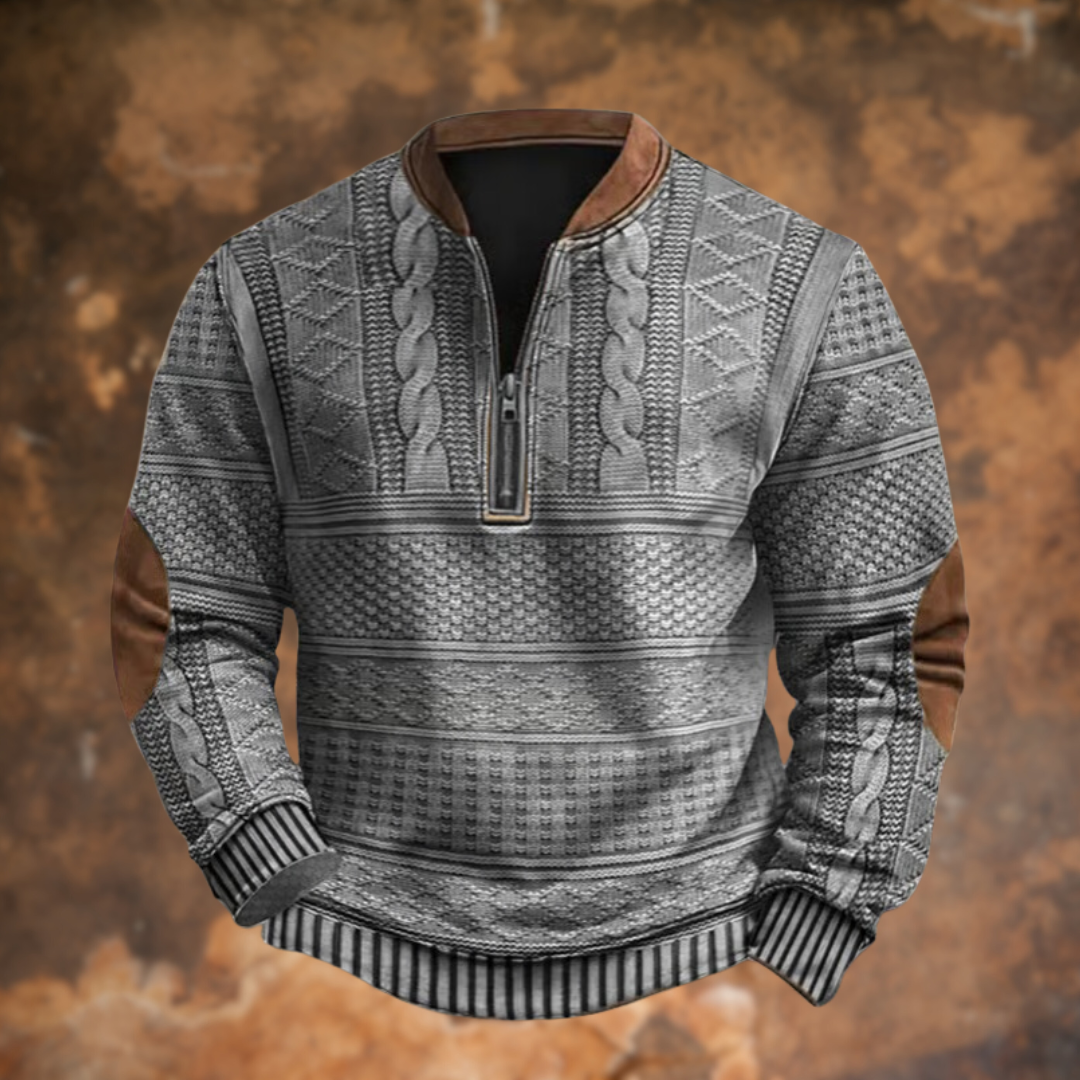 Polo d'automne élégant manches longues au style intemporel homme – Lowendal