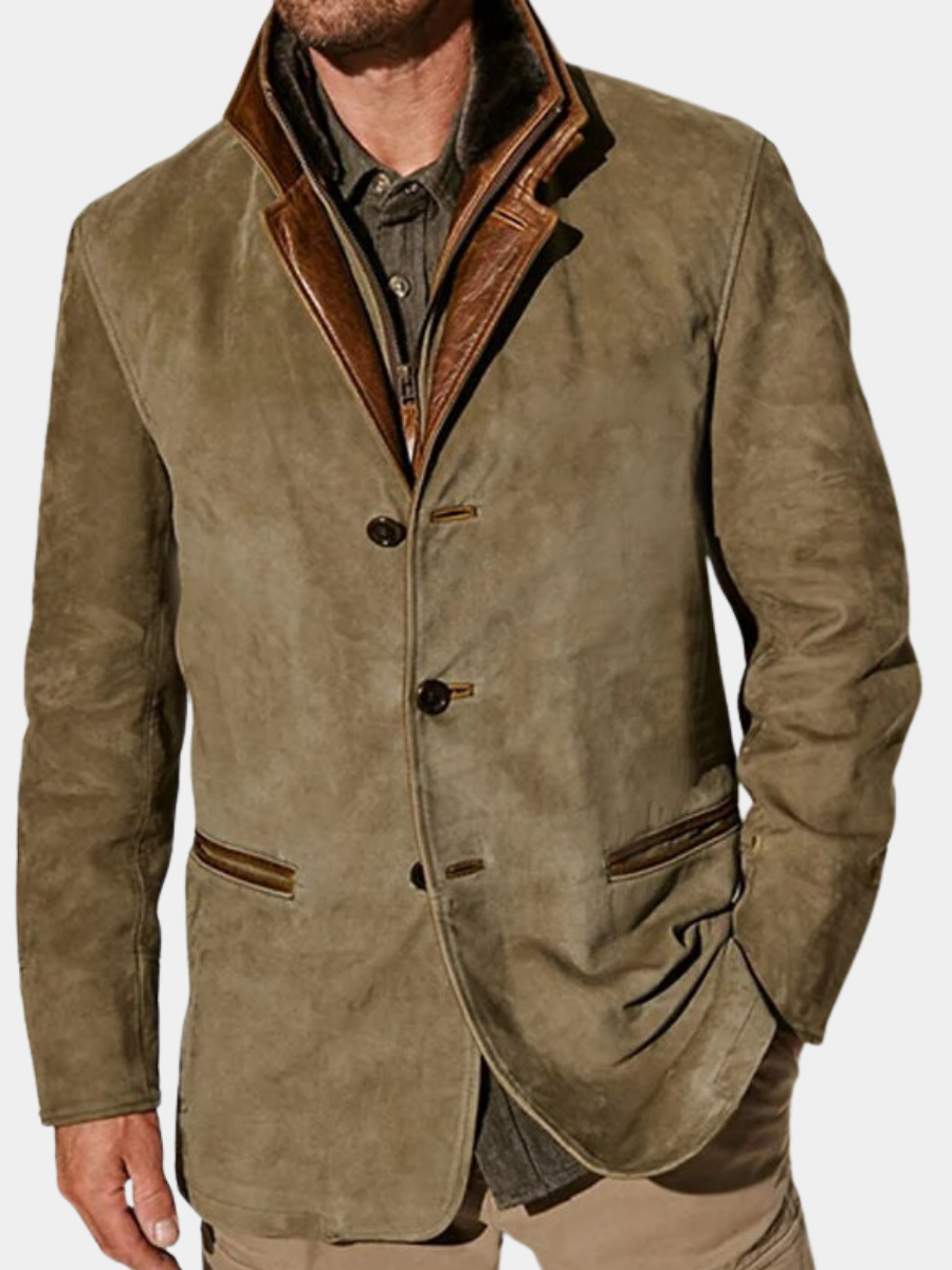 Veste vintage élégante confort polyvalente allure sobre homme – Clamecy
