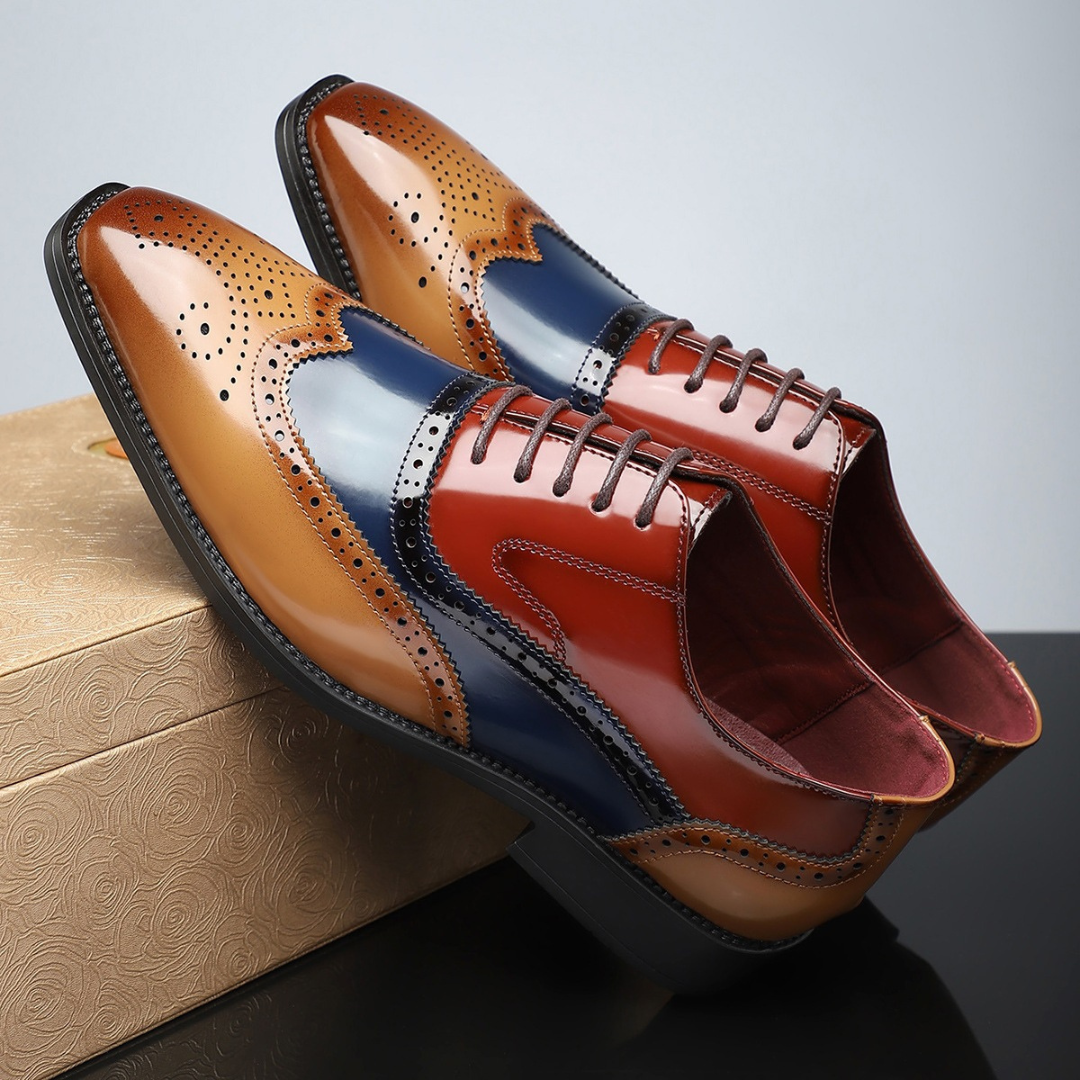 Chaussures brogues à bout fleuri