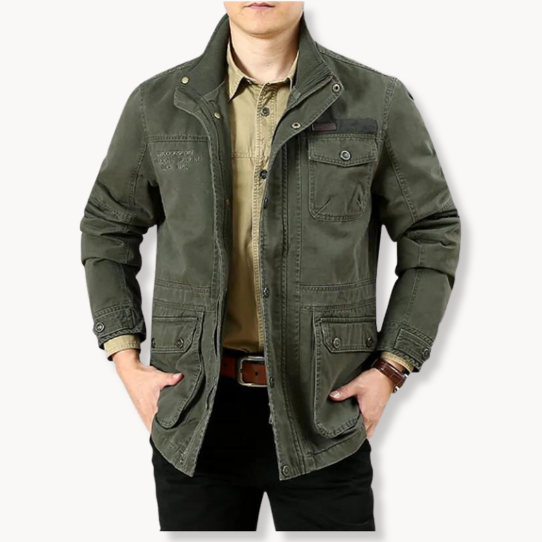 Veste fonctionnelle en coton poches coupe actuelle homme – Alise