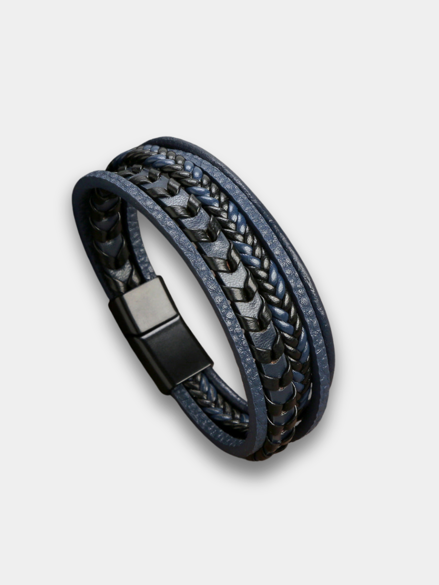 Bracelet en cuir réglable au style intemporel homme – Ramatuelle