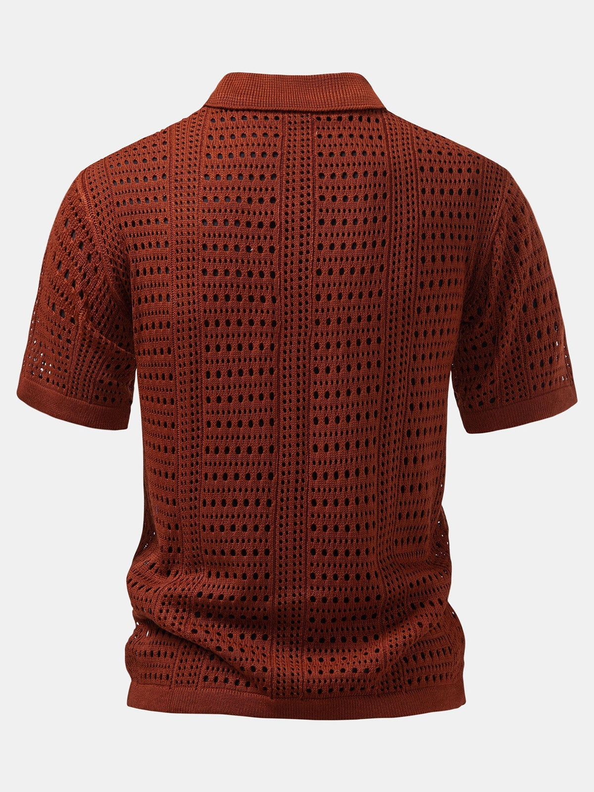 Ensemble polo crochet col V et pantalon