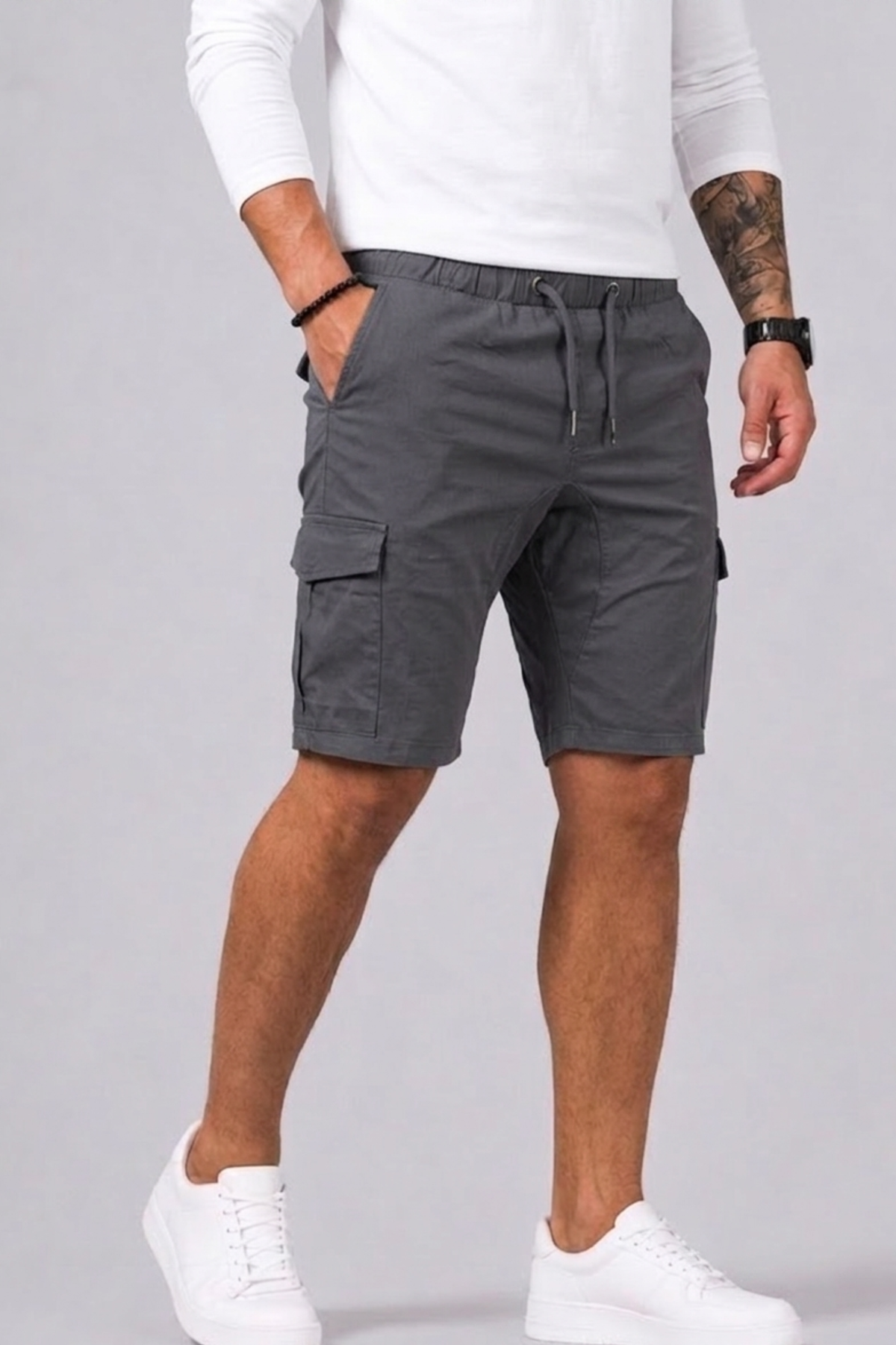 Short cargo coupe droite poches multiples pour l'été homme – Livarot
