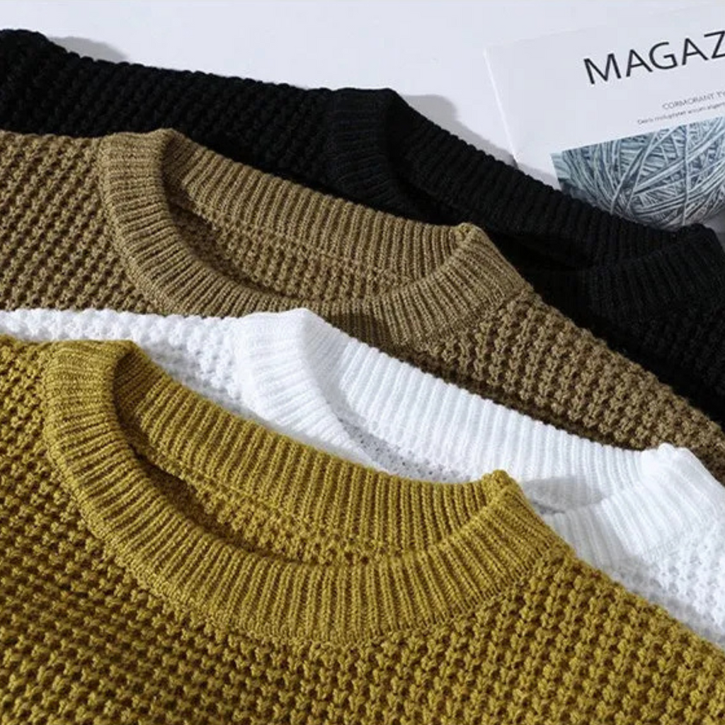 Pull en maille nid d'abeille texturée coupe confortable homme – Hossegor