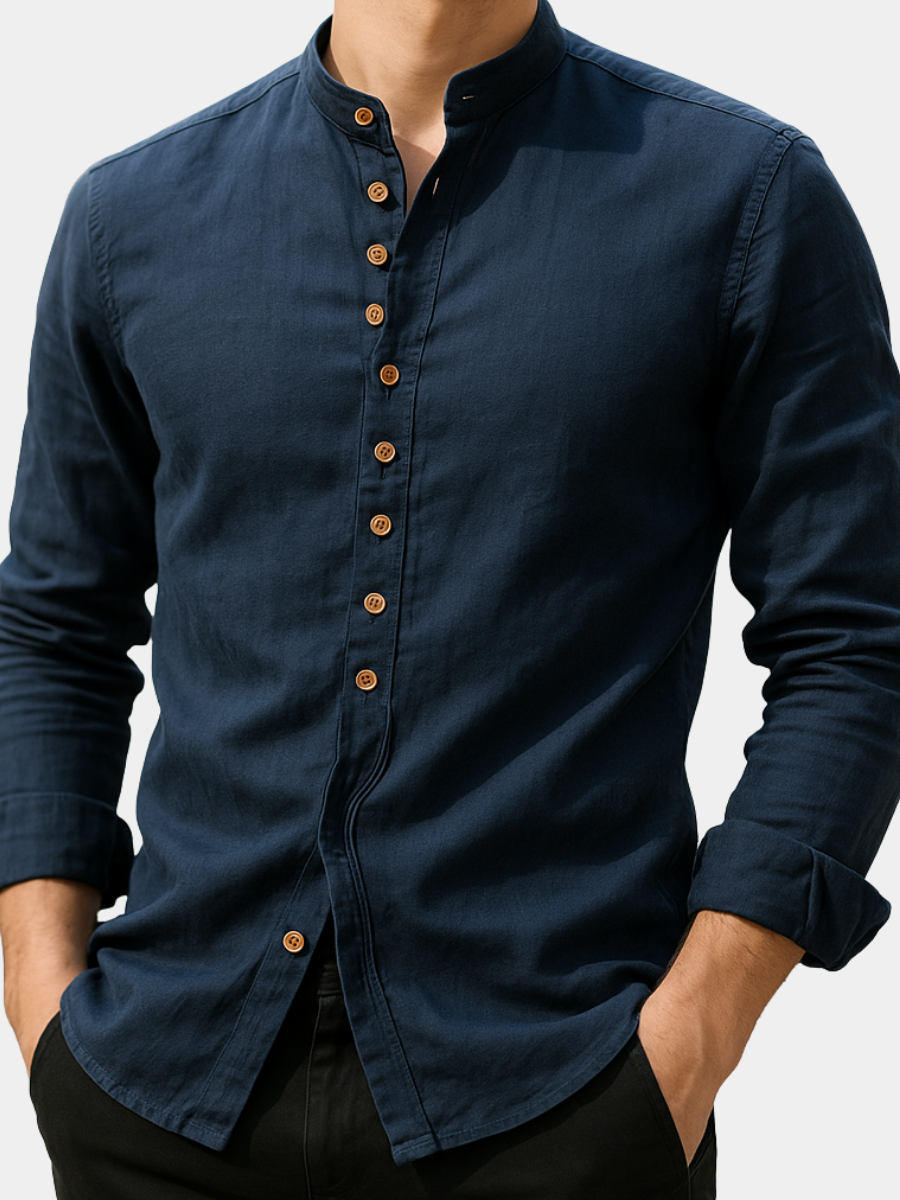 Chemise en lin et coton d'inspiration japonaise homme – Sorbonne