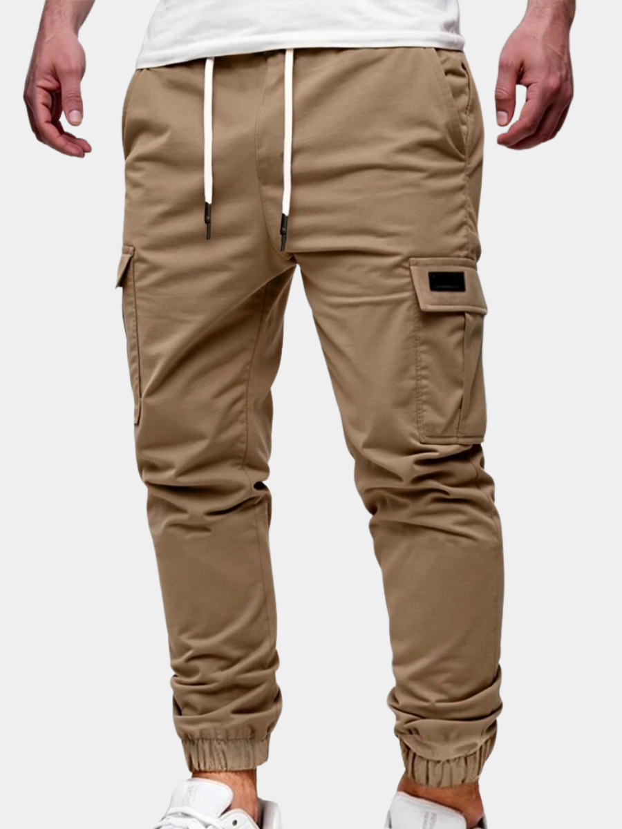 Pantalon jogger cargo léger avec poches coupe urbaine homme – Armagnac
