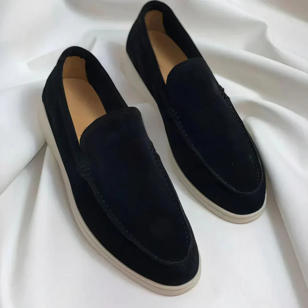 Mocassins en daim souple à enfiler semelle confort homme – Granville