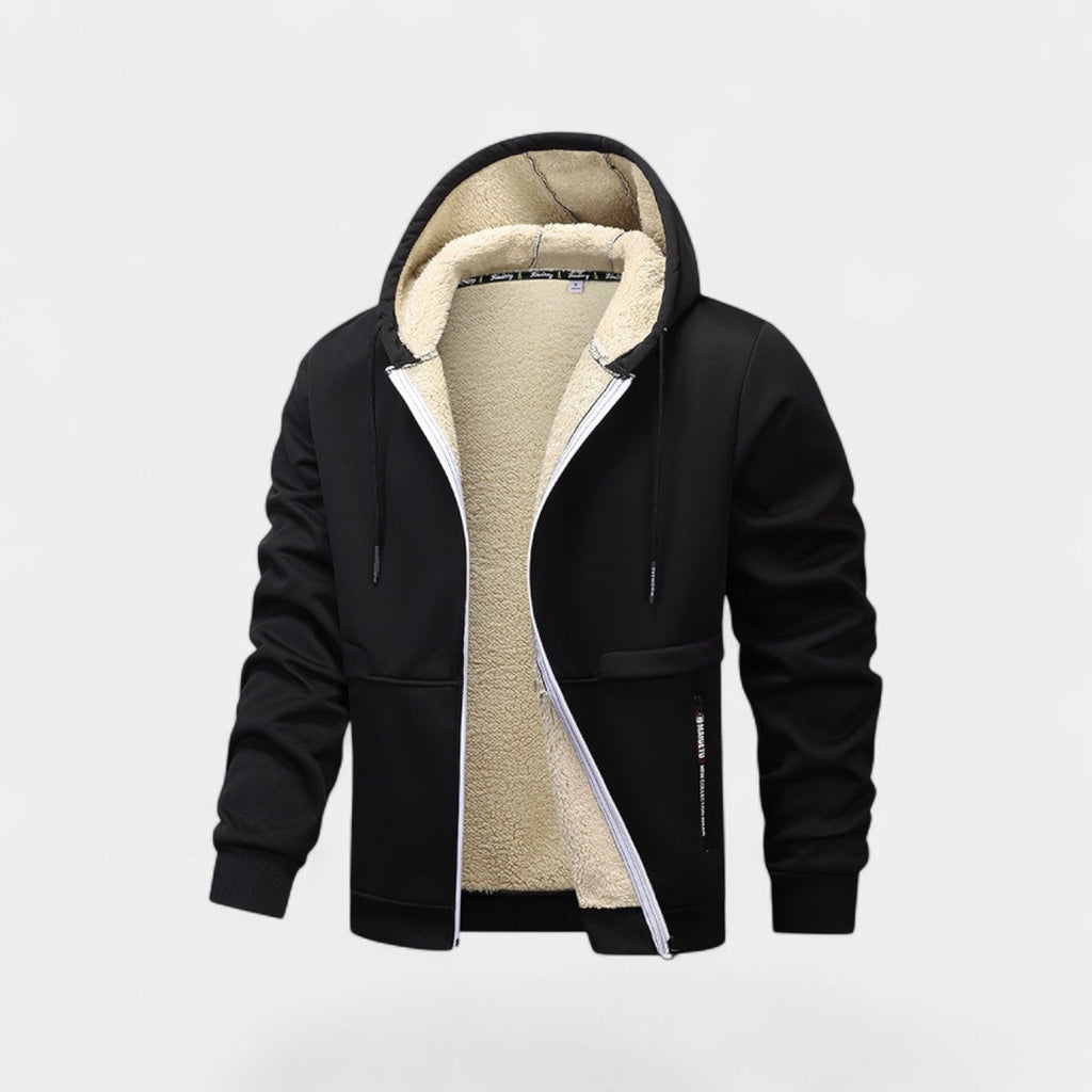 Cardigan en laine d'agneau coupe ample boutonné homme – Apremont