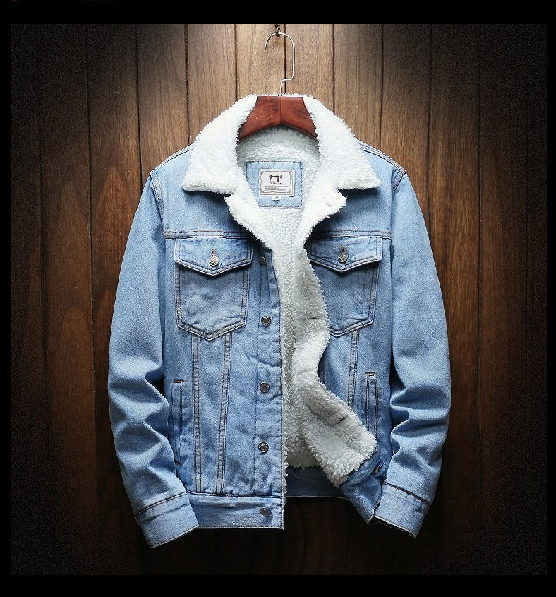 Veste en denim doublée fausse fourrure à la finition soignée homme – Breil
