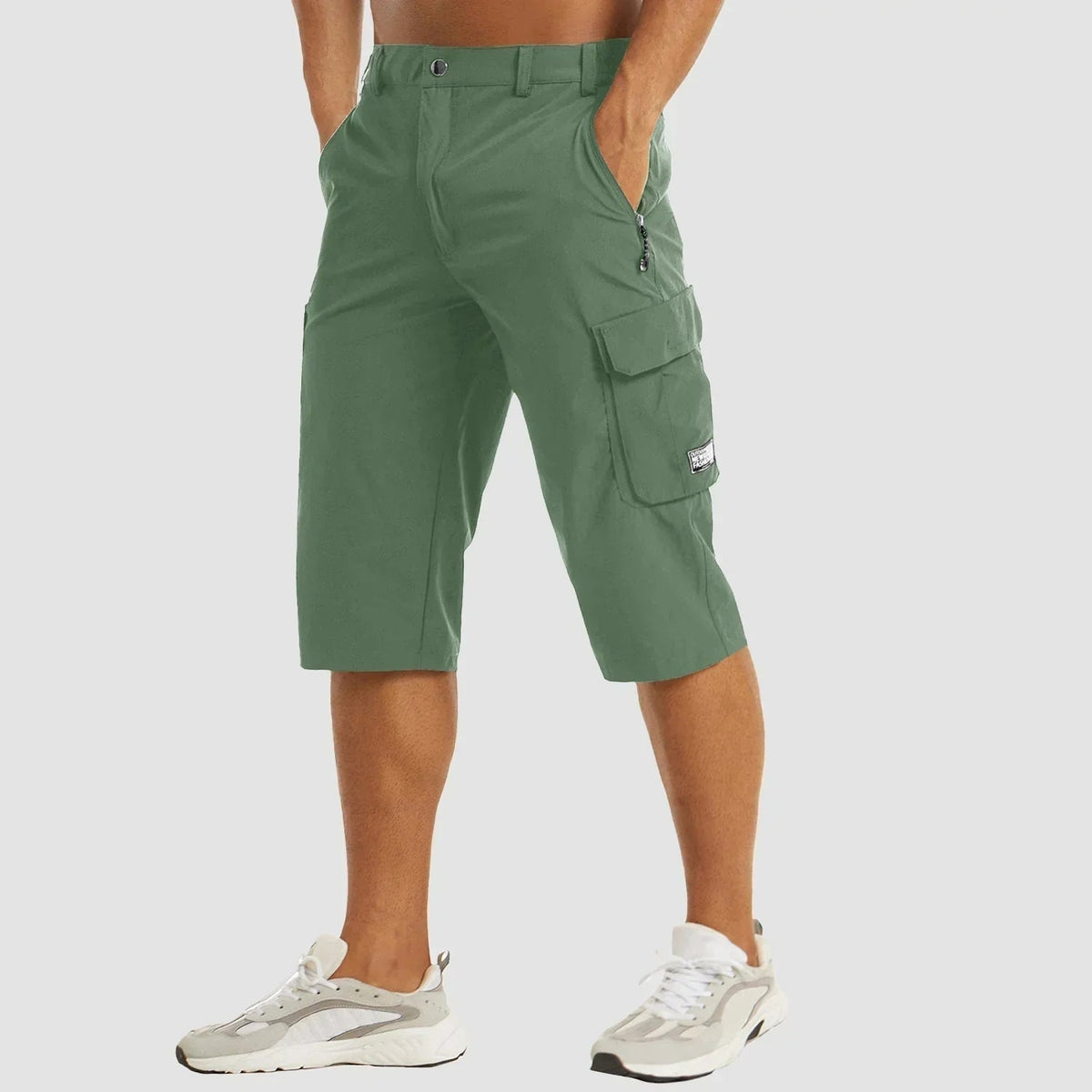 Bermuda cargo stretch poches utilitaires coupe longue homme – Coulanges