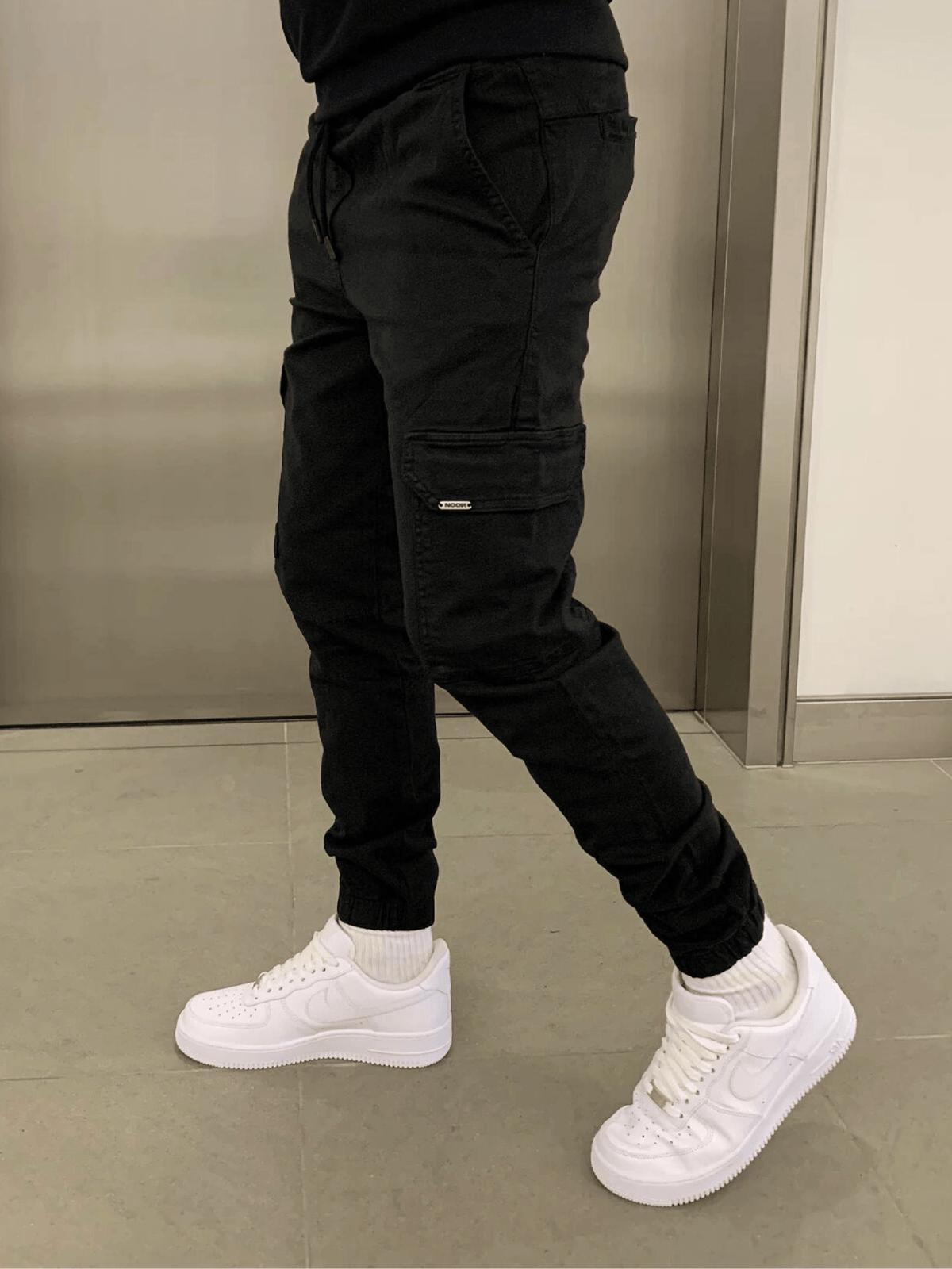 Pantalon cargo coupe souple tissu doux poches latérales homme – Piriac