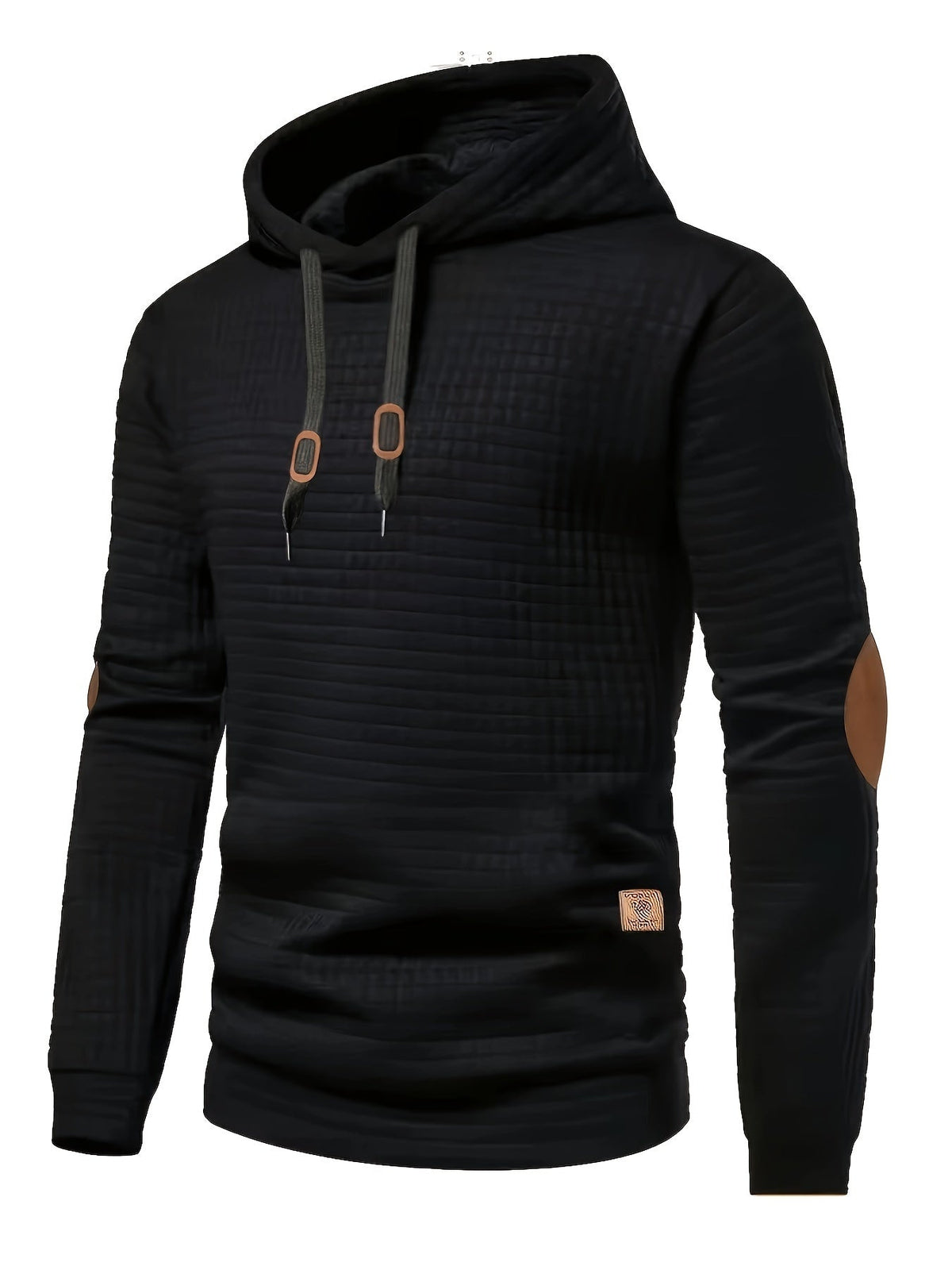 Sweat à capuche gaufré avec coudières