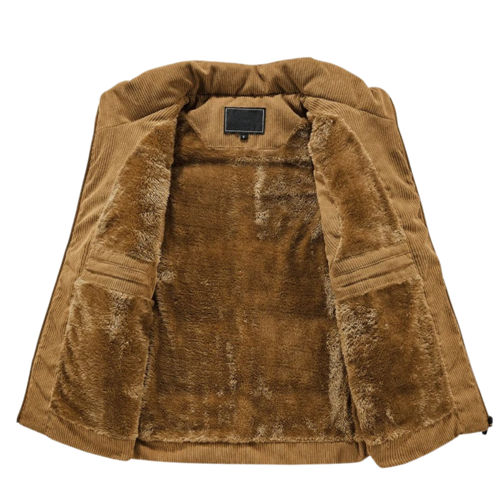 Gilet sans manches en velours côtelé
