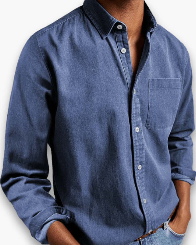 Chemise élégante polyvalente bureau week-end style chic intemporel homme – Thésée
