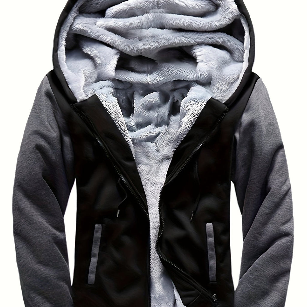 Pull à capuche zippé motif camouflage