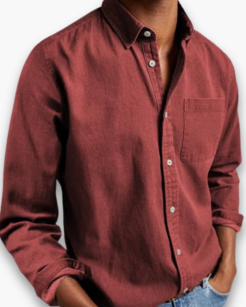 Chemise élégante polyvalente bureau week-end style chic intemporel homme – Thésée