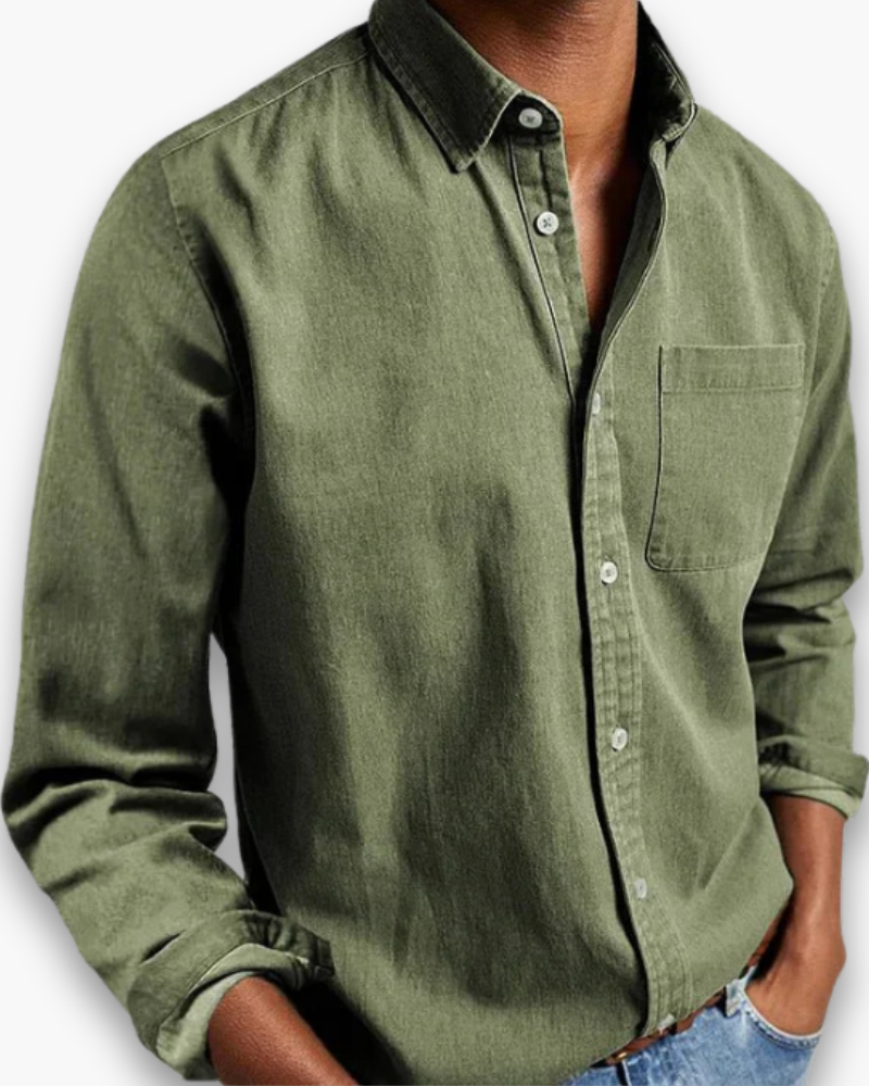 Chemise élégante polyvalente bureau week-end style chic intemporel homme – Thésée
