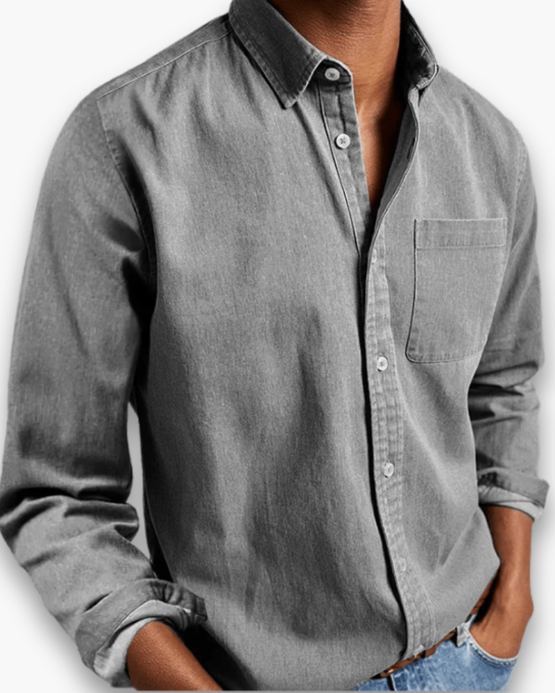Chemise élégante polyvalente bureau week-end style chic intemporel homme – Thésée