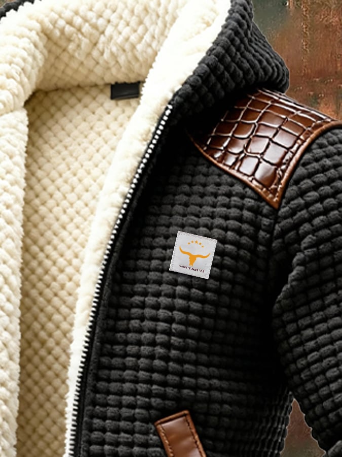 Veste d'hiver boutonnée rembourrée