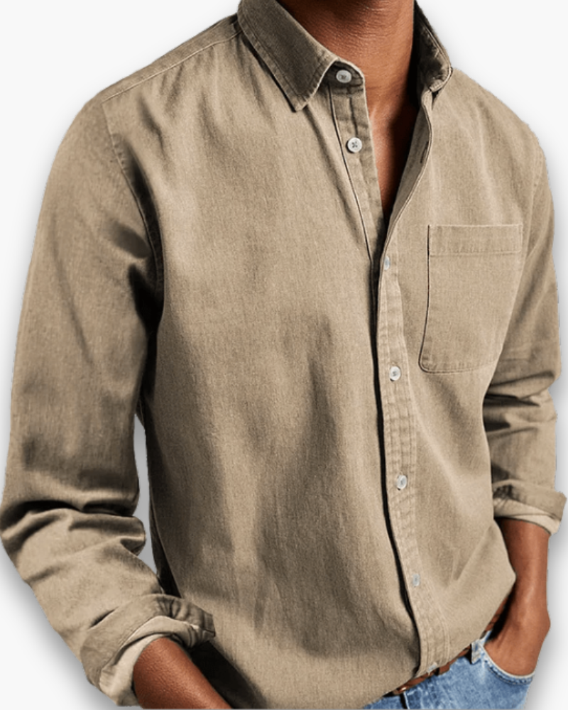 Chemise élégante polyvalente bureau week-end style chic intemporel homme – Thésée